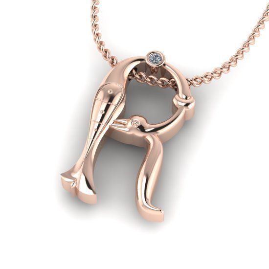 Alphabet Latin R 3D print model_23