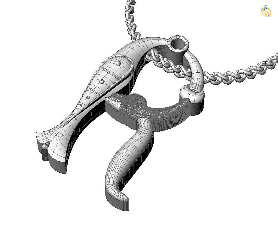 Alphabet Latin R 3D print model_2