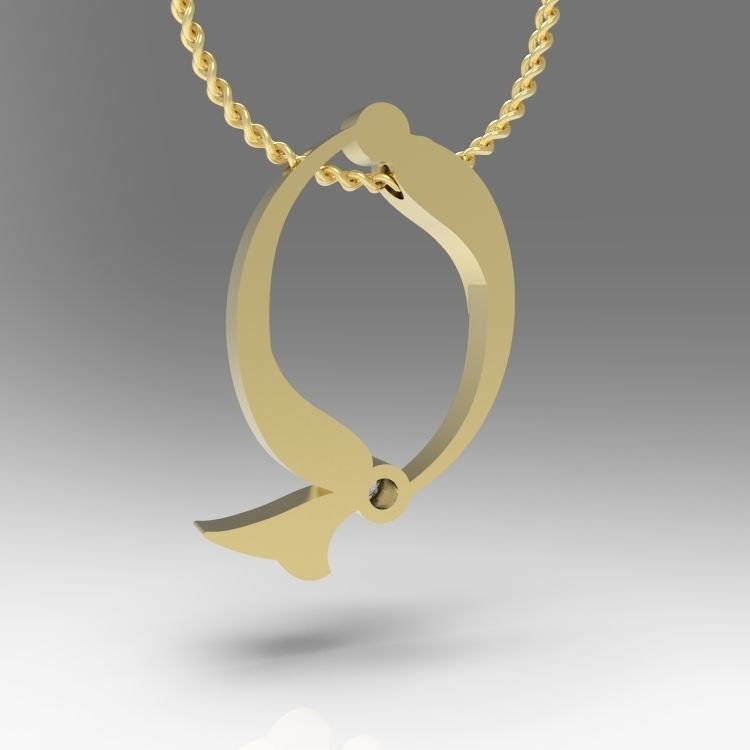 Alphabet Latin Q 3D print model_11