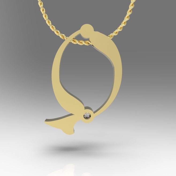 Alphabet Latin Q 3D print model_12