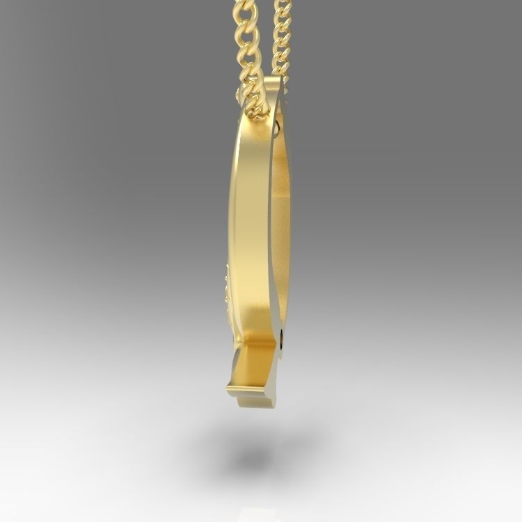 Alphabet Latin Q 3D print model_8