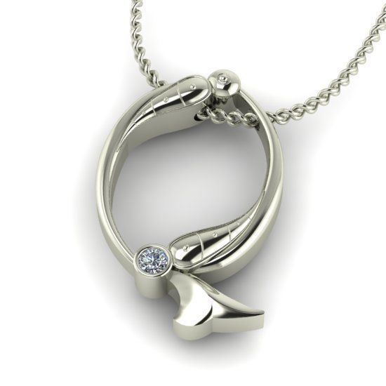 Alphabet Latin Q 3D print model_26