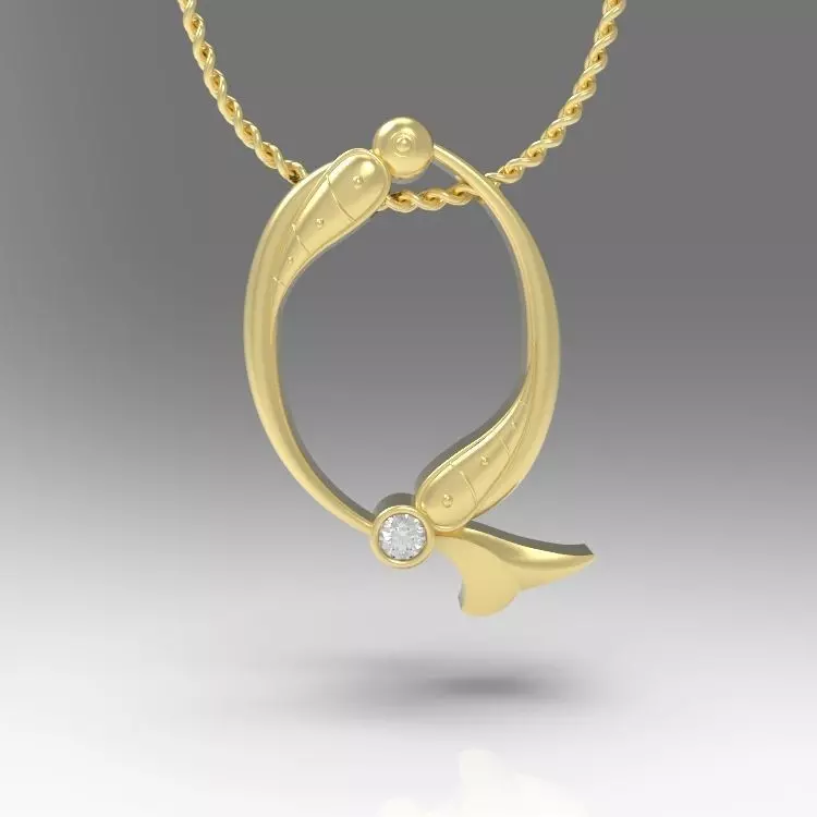 Alphabet Latin Q 3D print model_0