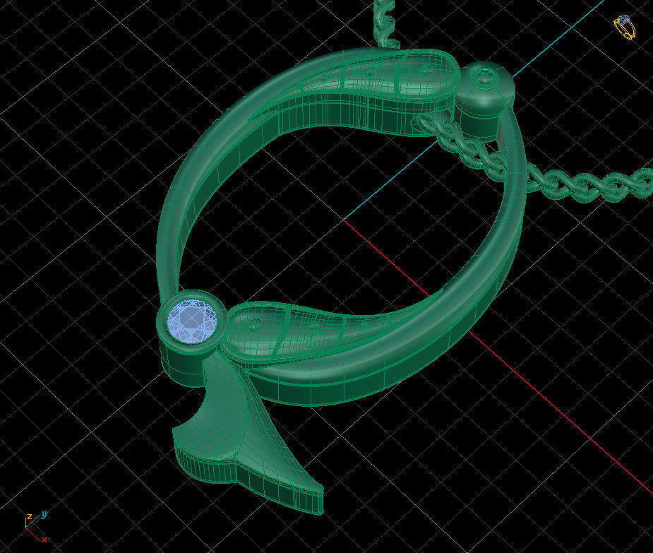 Alphabet Latin Q 3D print model_1