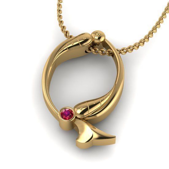 Alphabet Latin Q 3D print model_30