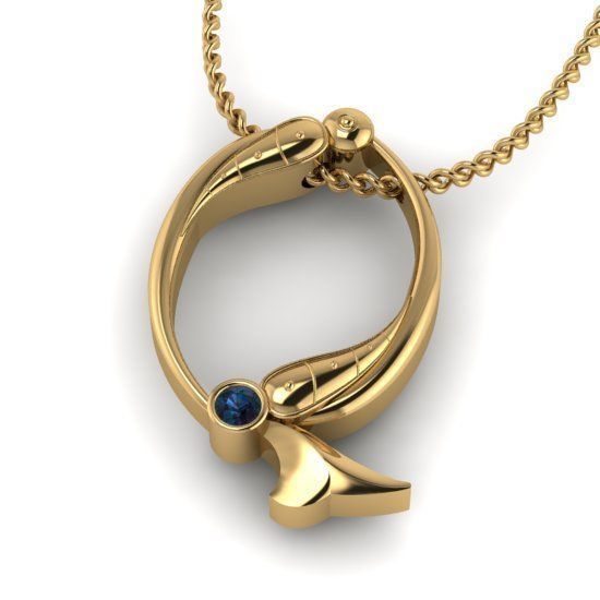 Alphabet Latin Q 3D print model_28