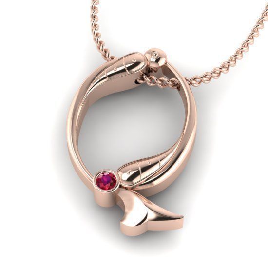 Alphabet Latin Q 3D print model_24