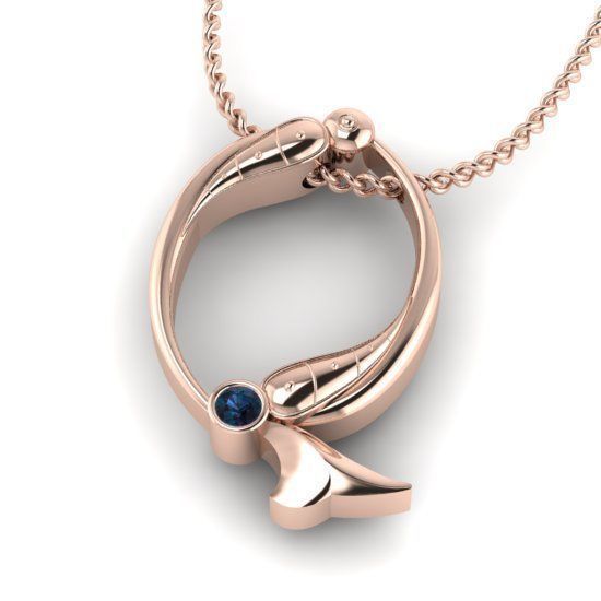 Alphabet Latin Q 3D print model_22