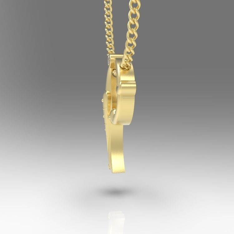 Alphabet Latin P 3D print model_7