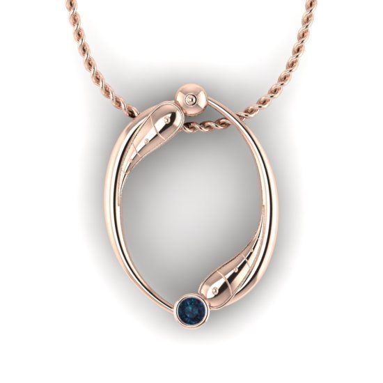 Alphabet Latin O 3D print model_13