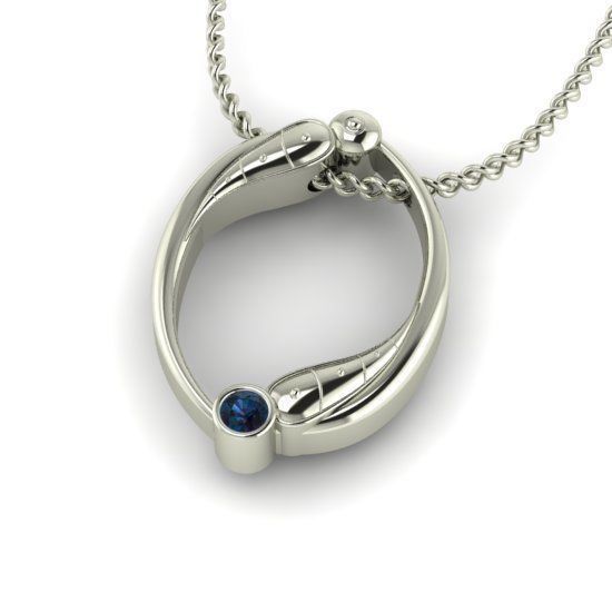 Alphabet Latin O 3D print model_25