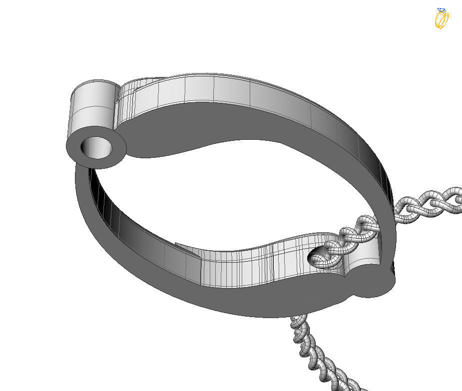 Alphabet Latin O 3D print model_3