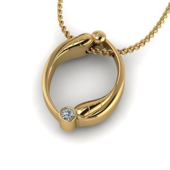 Alphabet Latin O 3D print model_29