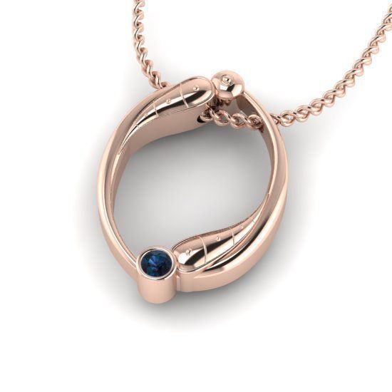 Alphabet Latin O 3D print model_22