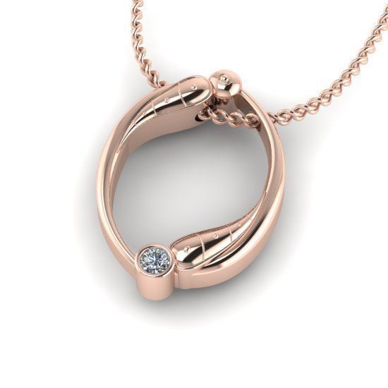 Alphabet Latin O 3D print model_23