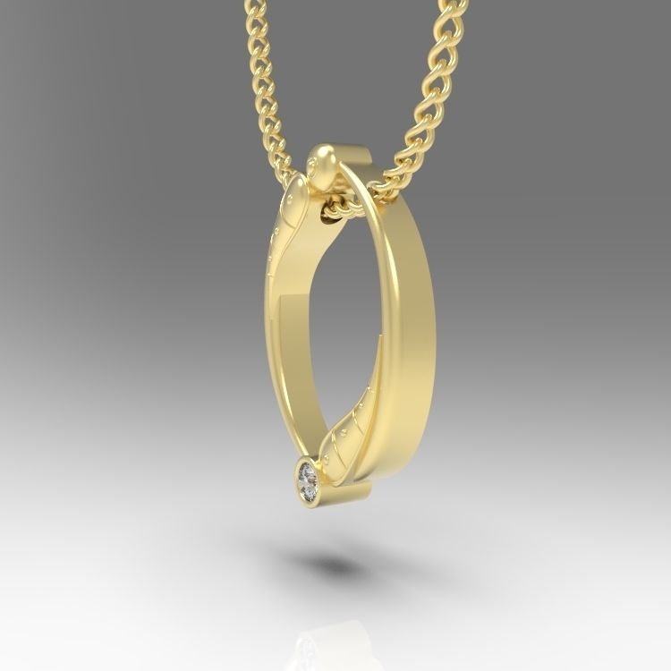 Alphabet Latin O 3D print model_6