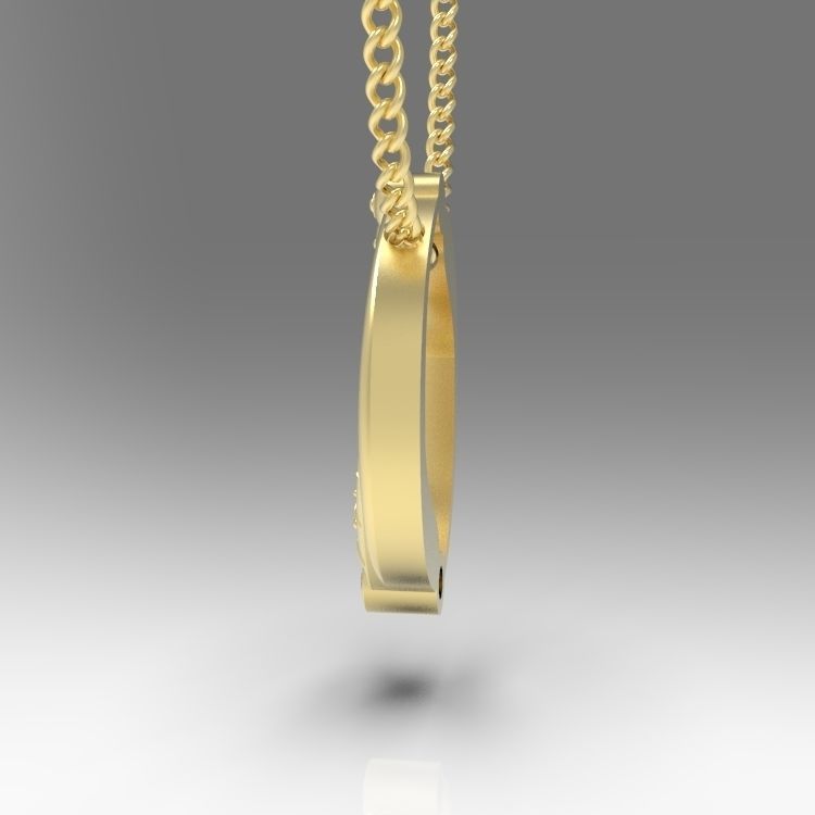 Alphabet Latin O 3D print model_8