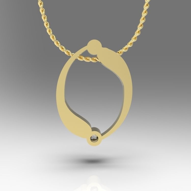 Alphabet Latin O 3D print model_12