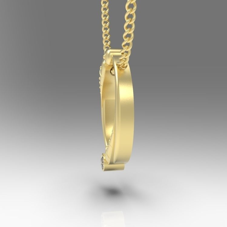 Alphabet Latin O 3D print model_7