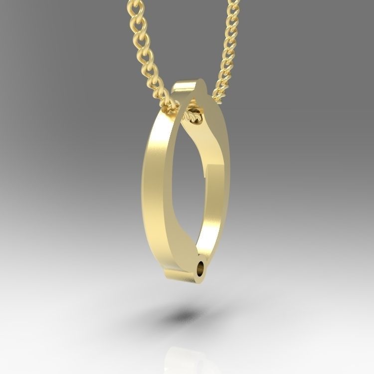 Alphabet Latin O 3D print model_9