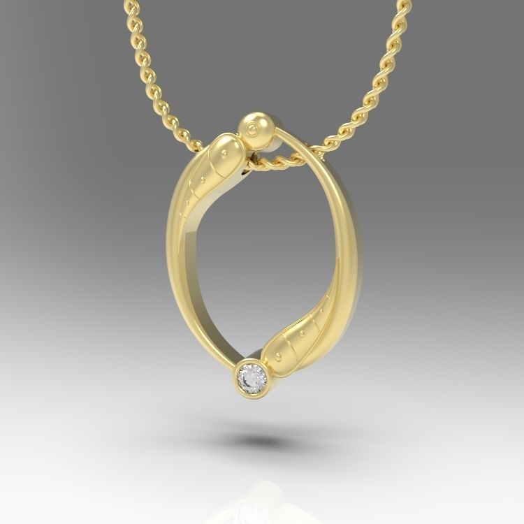 Alphabet Latin O 3D print model_4