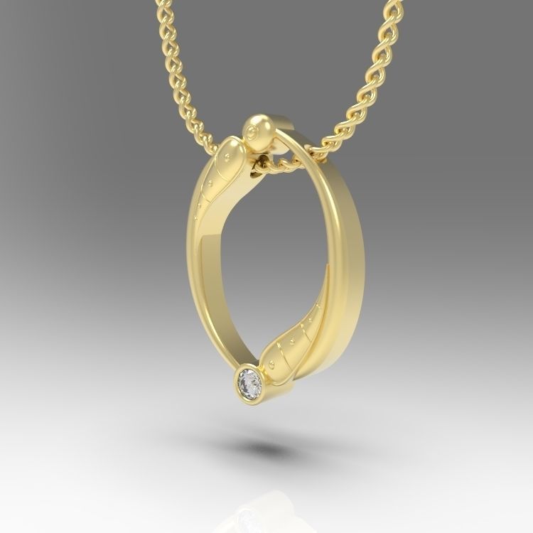 Alphabet Latin O 3D print model_5