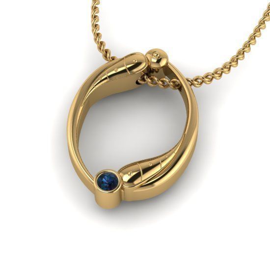 Alphabet Latin O 3D print model_28