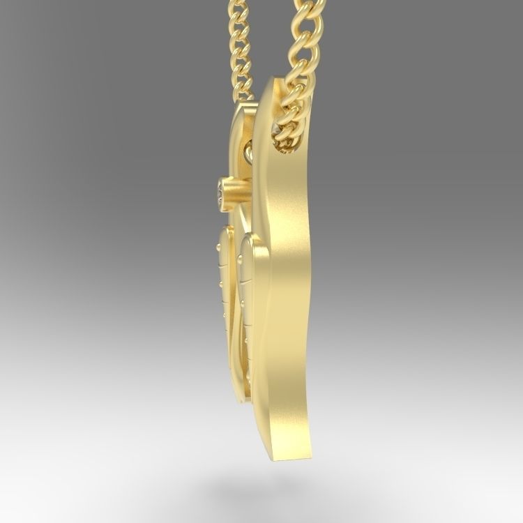 Alphabet Latin N 3D print model_7