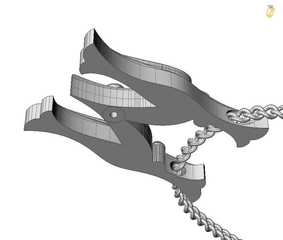 Alphabet Latin M 3D print model_3