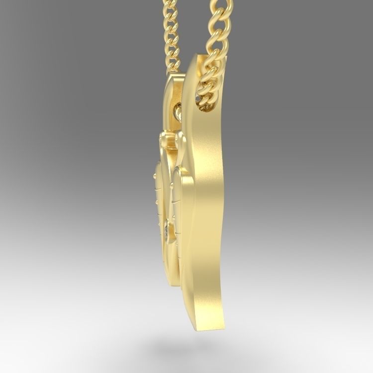 Alphabet Latin M 3D print model_7