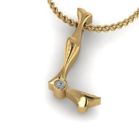 Alphabet Latin L 3D print model_29