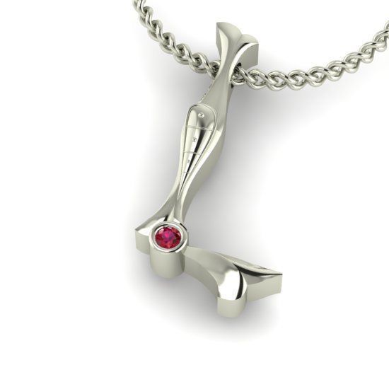 Alphabet Latin L 3D print model_27