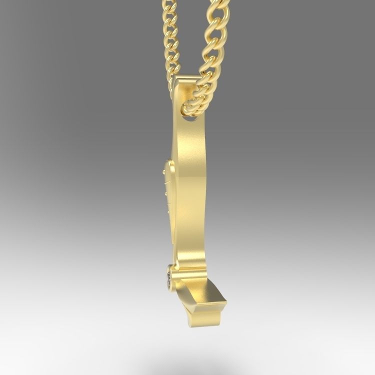 Alphabet Latin L 3D print model_7