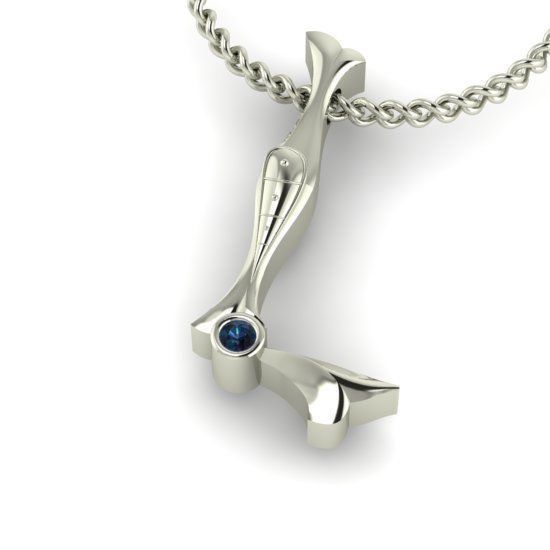 Alphabet Latin L 3D print model_25