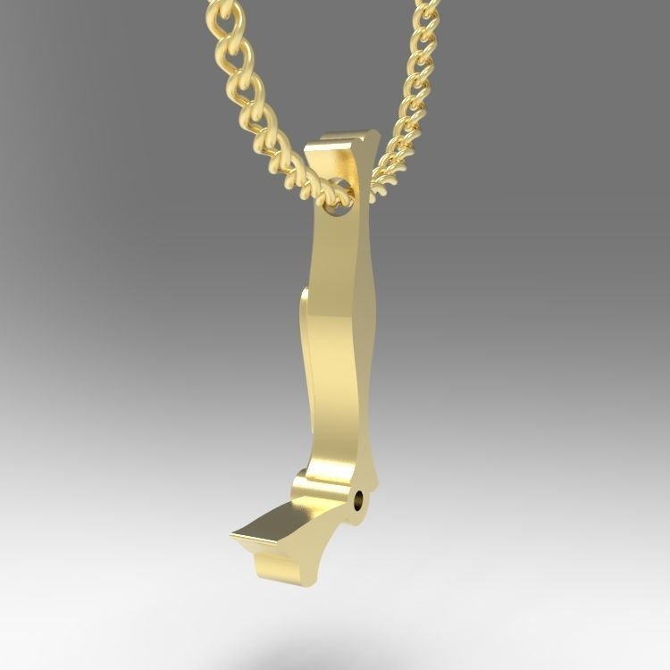 Alphabet Latin L 3D print model_9