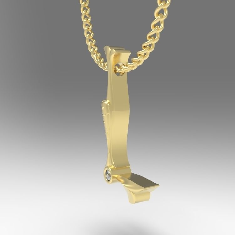 Alphabet Latin L 3D print model_6