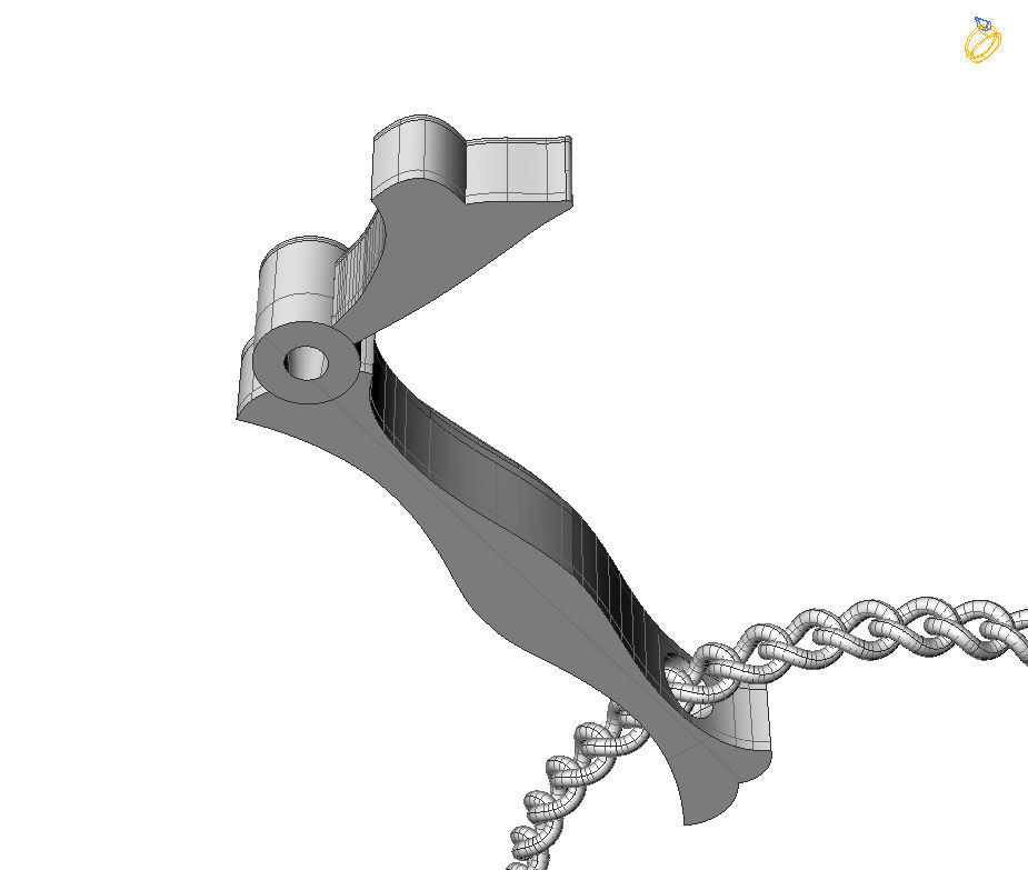 Alphabet Latin L 3D print model_3