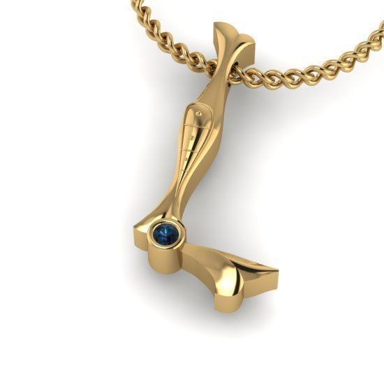 Alphabet Latin L 3D print model_28