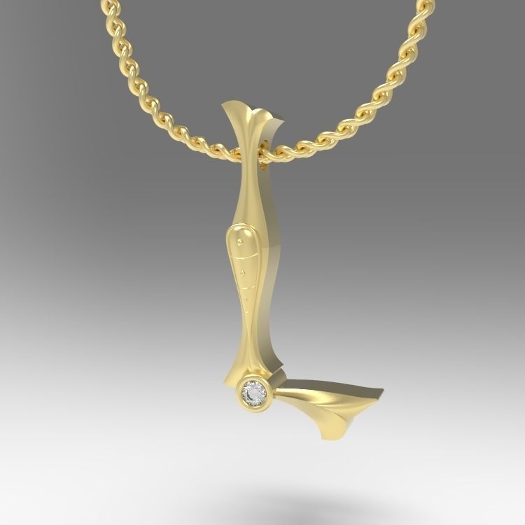 Alphabet Latin L 3D print model_4