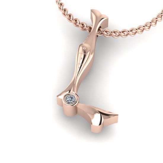 Alphabet Latin L 3D print model_23