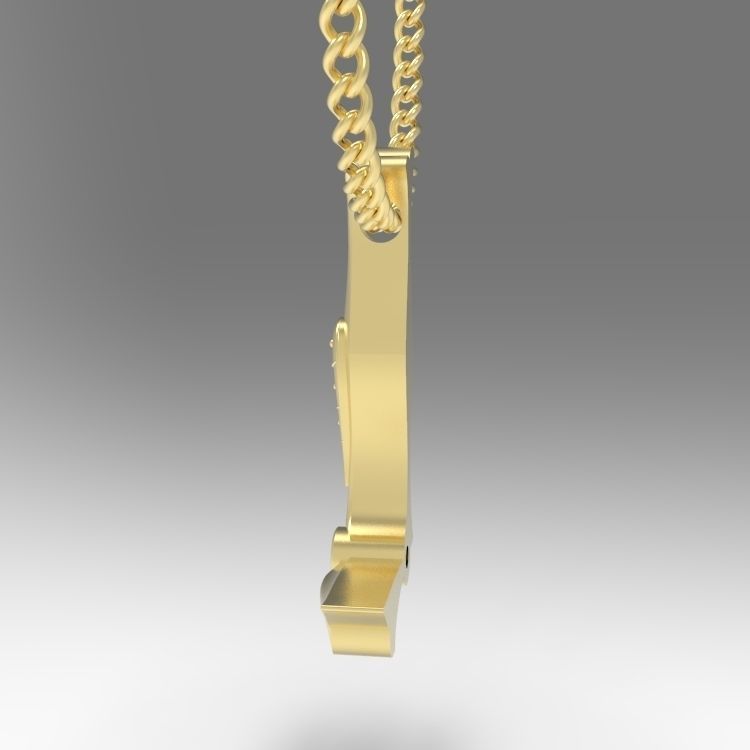 Alphabet Latin L 3D print model_8