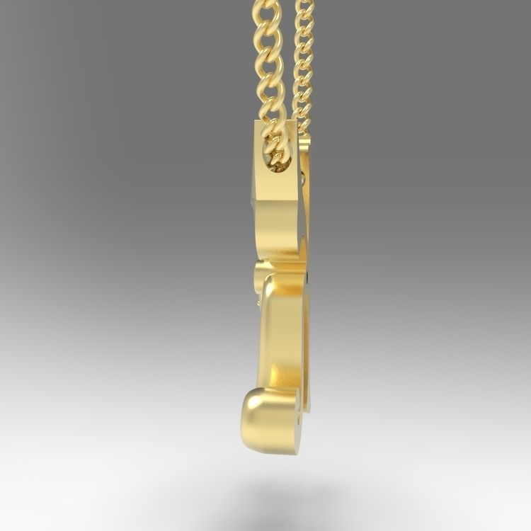 Alphabet Latin K 3D print model_8