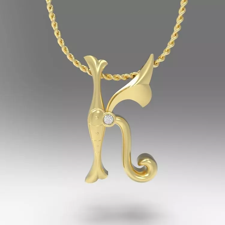 Alphabet Latin K 3D print model_0