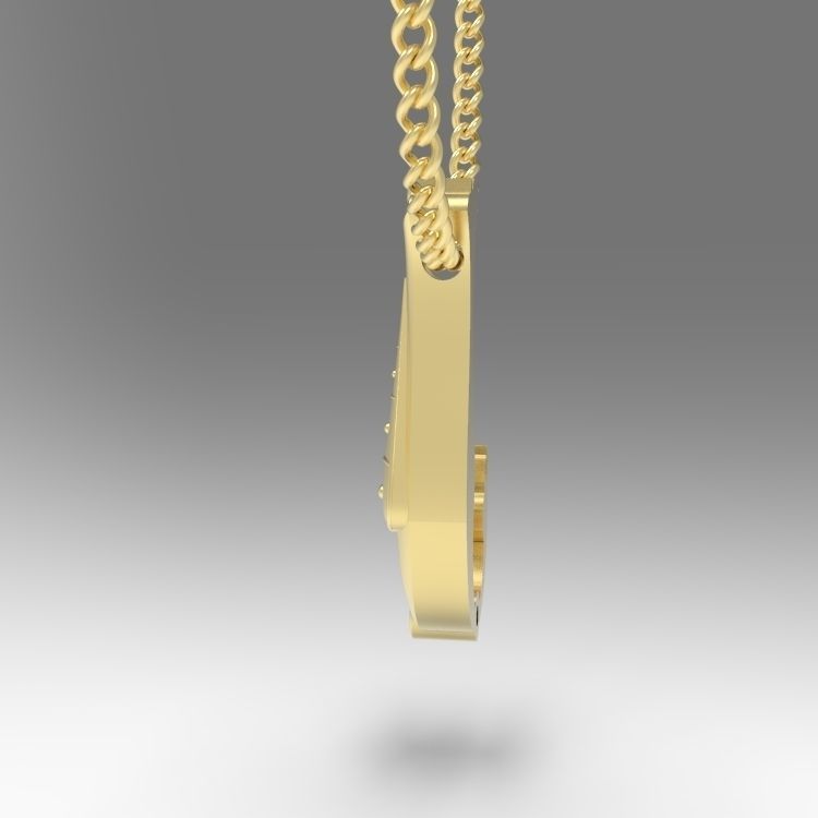 Alphabet Latin J 3D print model_8