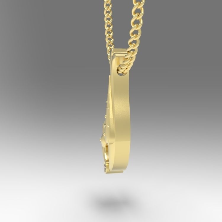 Alphabet Latin J 3D print model_7