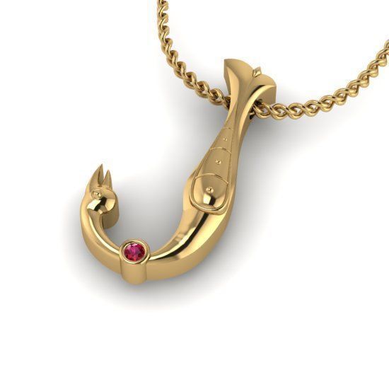 Alphabet Latin J 3D print model_30