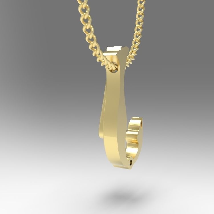 Alphabet Latin J 3D print model_9