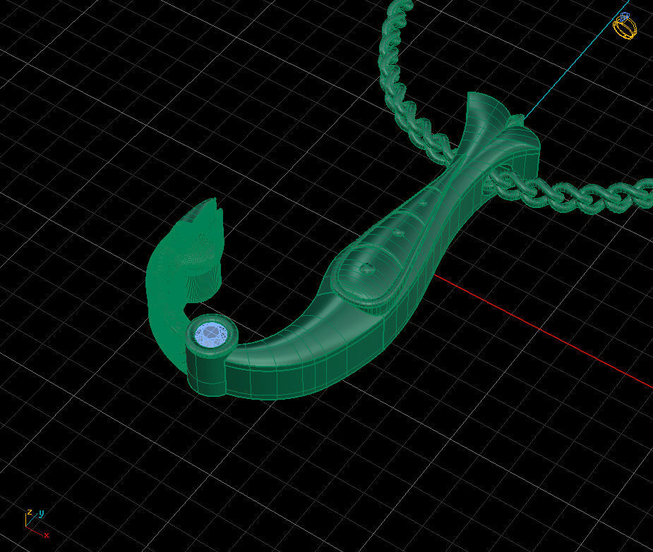 Alphabet Latin J 3D print model_1