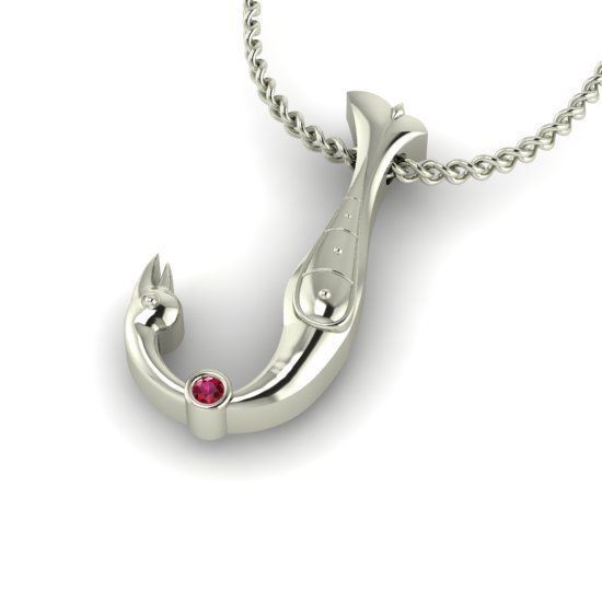 Alphabet Latin J 3D print model_27