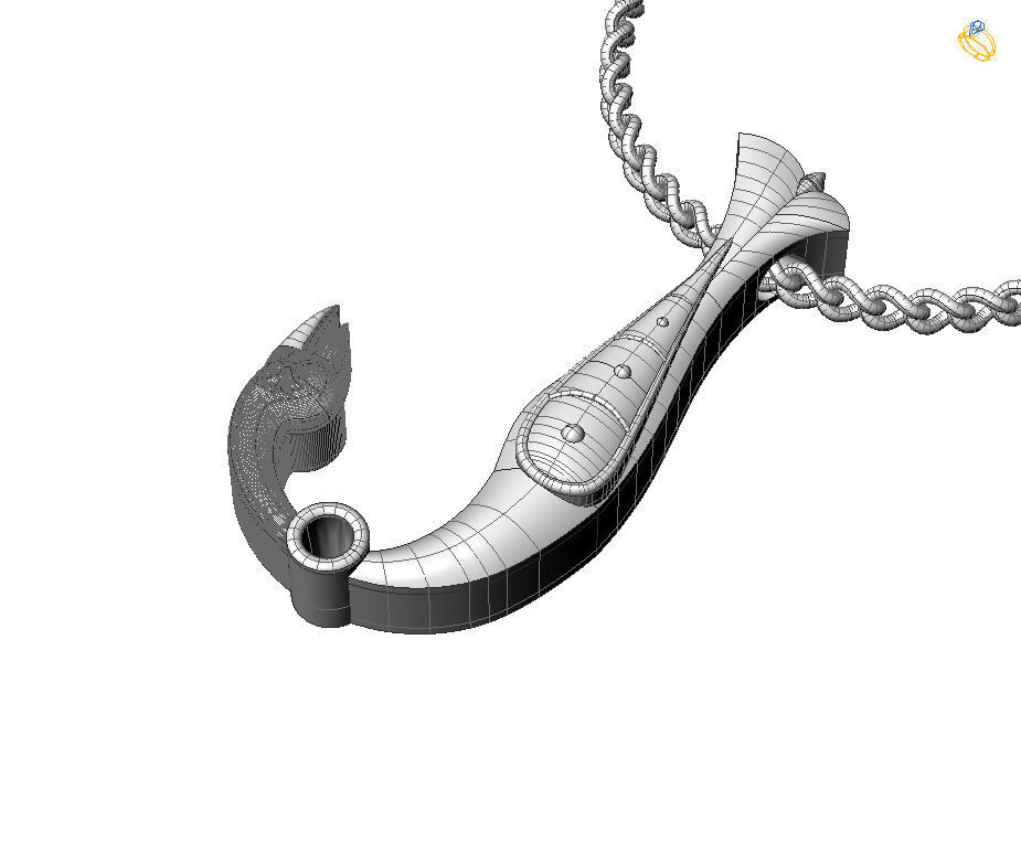 Alphabet Latin J 3D print model_2